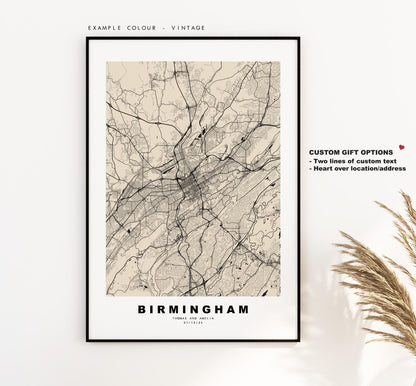 Birmingham Map Print (Alabama) - City Map Poster - Map Art - USA City Maps - Birmingham Print - Poster - Minimalist City Map - Alabama