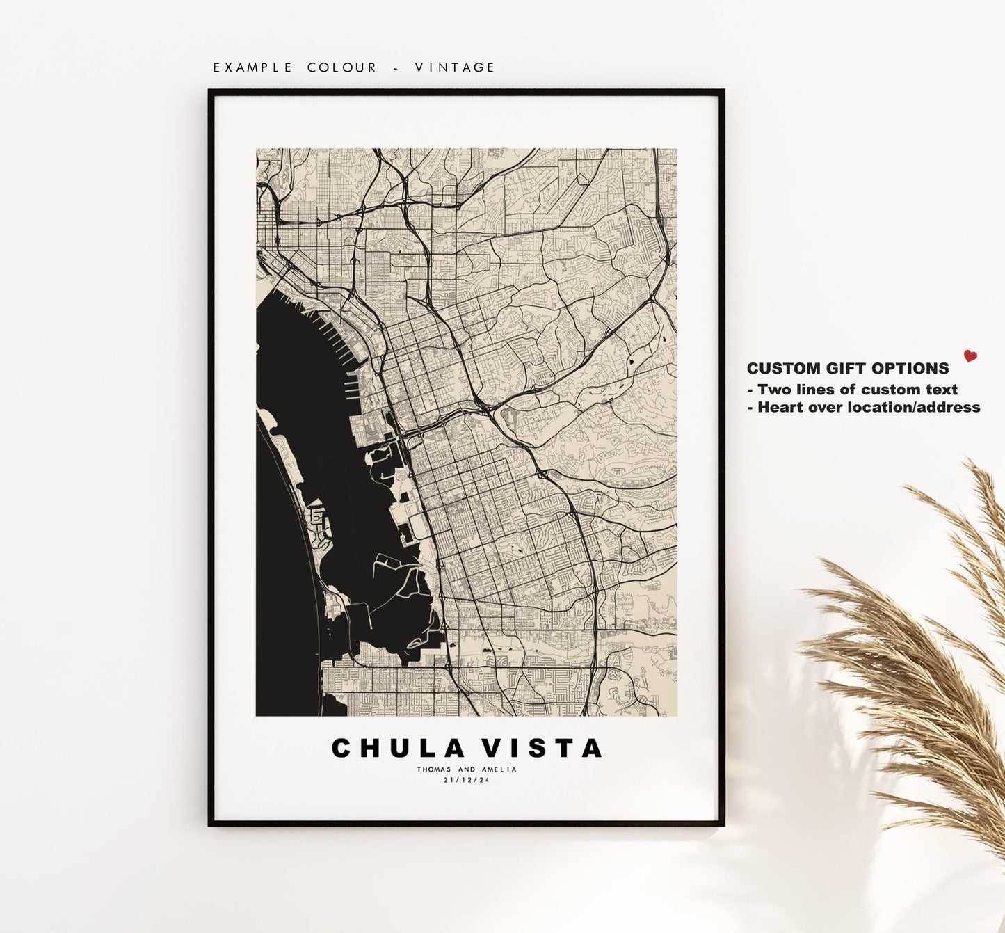 Chula Vista Map Print - City Map Poster - Map Art - USA City Maps - Chula Vista Print - Poster - Minimalist City Map - California