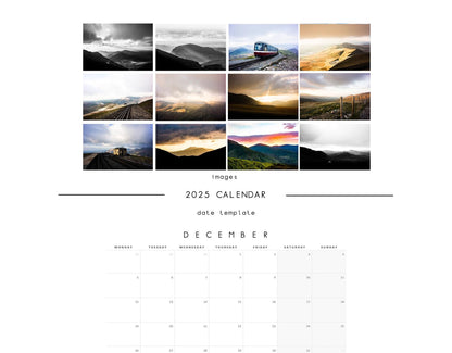 Snowdonia 2025 Calendar - A3 or A4 Wall Calendar - Snowdonia - Calendar - New Year - Snowdon Gift - 2025 Planner - Wales