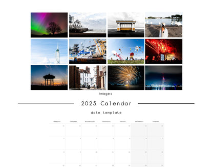 Portsmouth Calendar 2025 - Made to Order A3 or A4 Wall Calendar - Southsea 2025 - 2025 Calendar - Planner - Photography Calendar - 2025 Planner