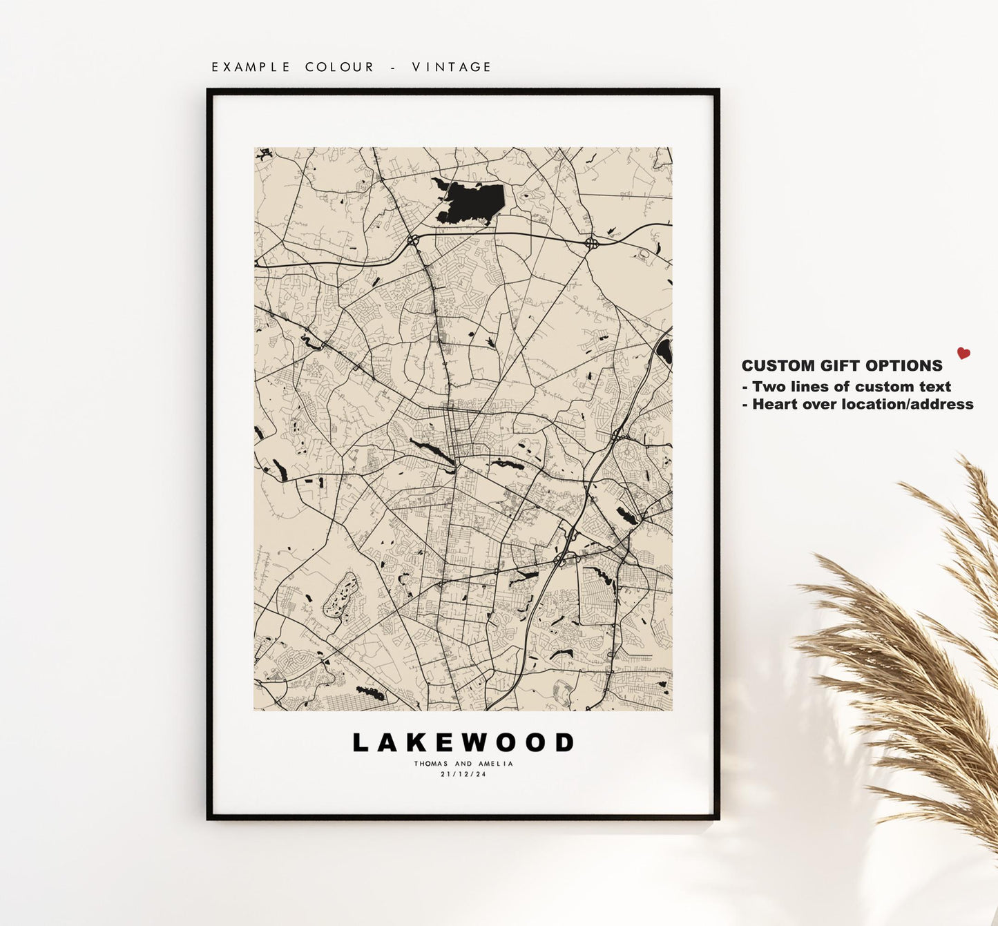 Lakewood Township Map Print - City Map Poster - Map Art - USA City Maps - Lakewood Print - Poster - Minimalist City Map - New Jersey