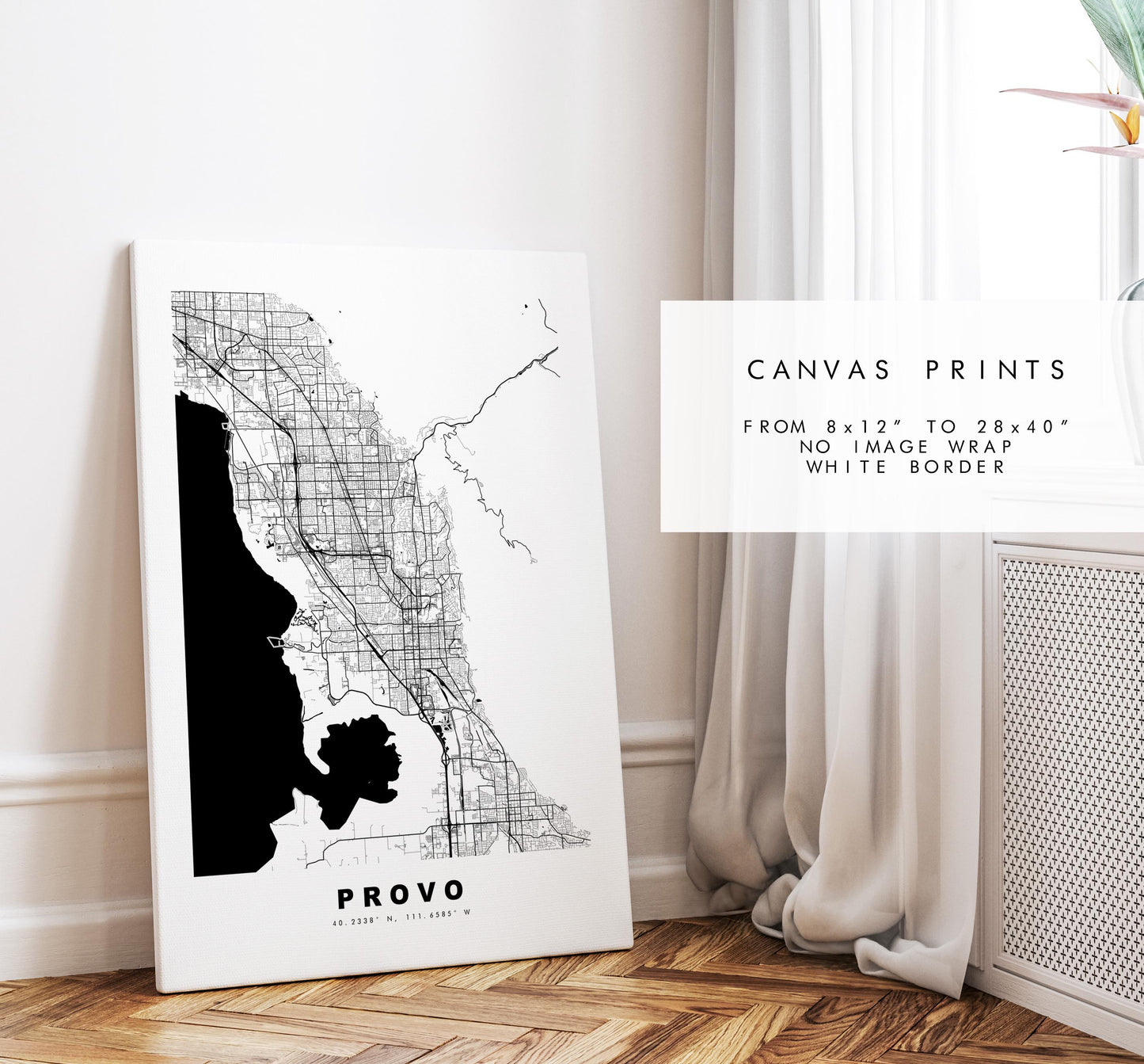 Provo Map Print - City Map Poster - Map Art - USA City Maps - Provo Print - Provo Poster - Minimalist City Map - Utah