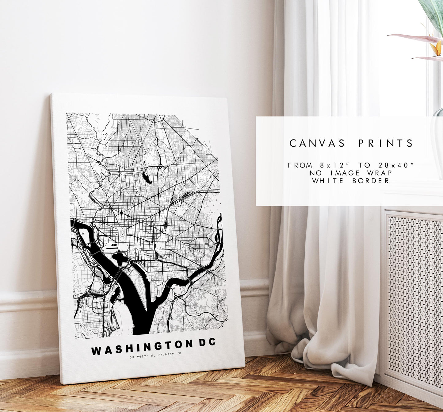 Washington DC Map Print - City Map Poster - Map Art - USA City Maps - Washington dc Print - Poster - Minimalist City Map - DC