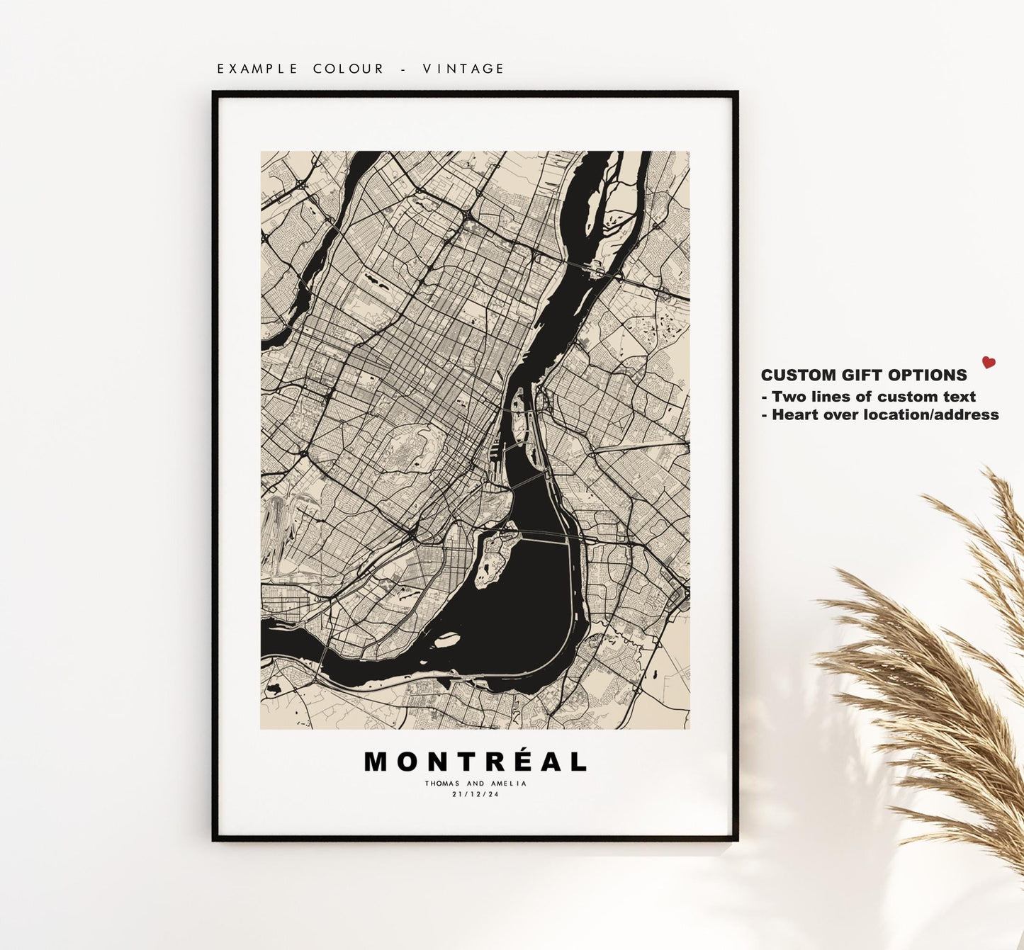 Montreal Map Print - City Map Poster - Map Art - Map Wall Art - Canada City Maps - Montréal Print - Montréal Poster - Minimalist City Map