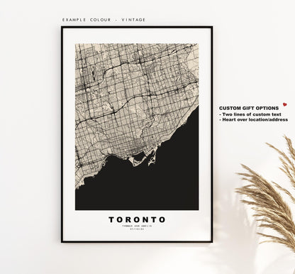 Toronto Map Print - City Map Poster - Map Art - Map Wall Art - Canada City Maps - Toronto Print - Toronto Poster - Minimalist City Map