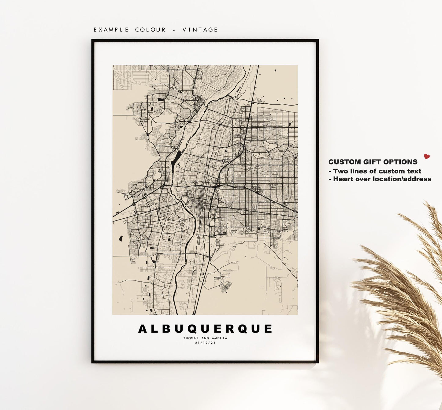 Albuquerque Map Print - City Map Poster - Map Art - USA City Maps - Albuquerque Print -  Poster - Minimalist City Map - New Mexico